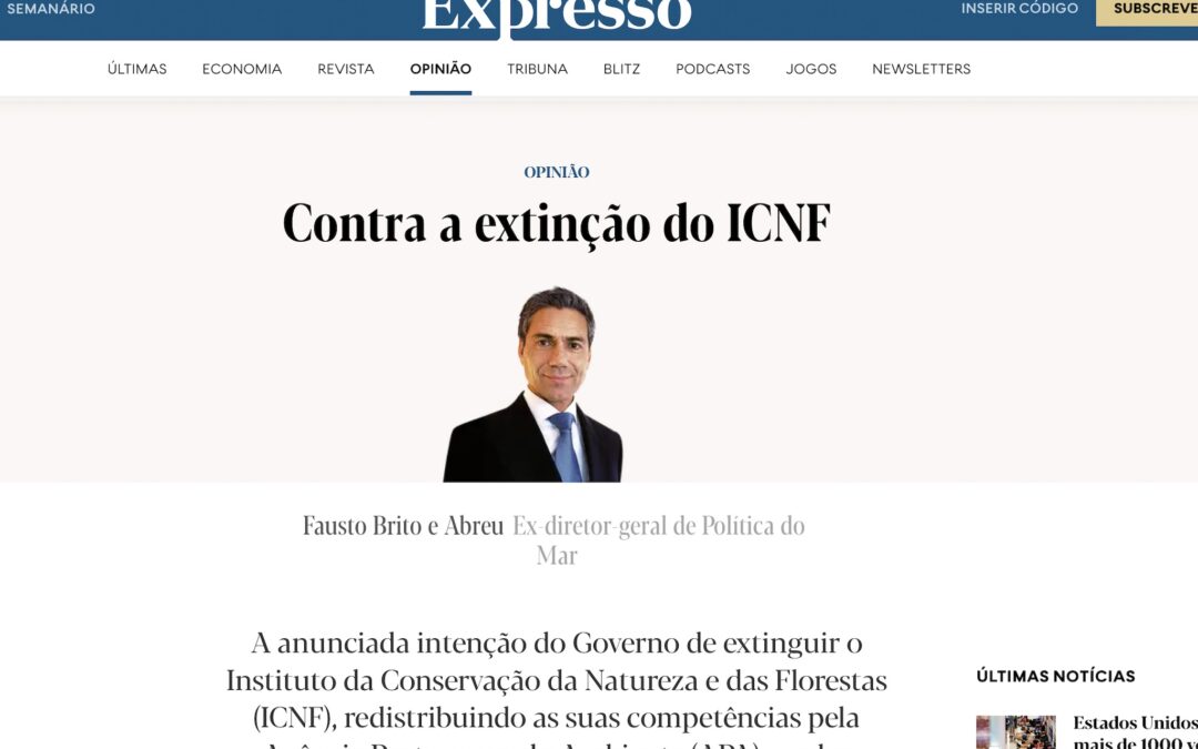 EXPRESSO: Contra a extinção do ICNF