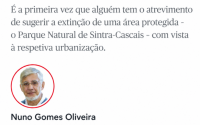 PÚBLICO: As ameaças às áreas protegidas e o texto que receava escrever